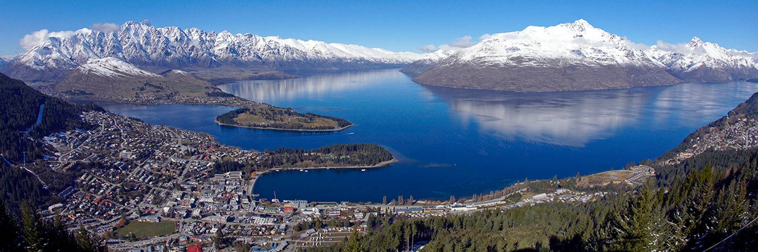 View of Queenstown and waterfront