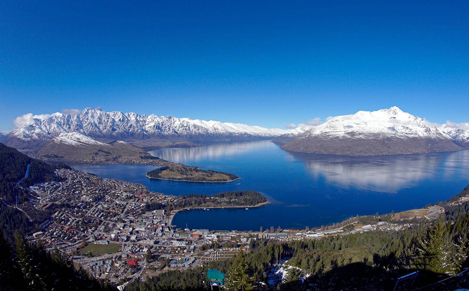 View of Queenstown and waterfront